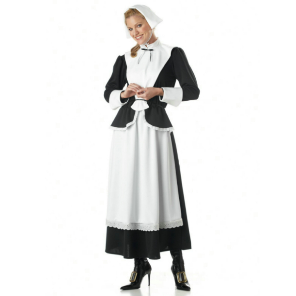 Pilgrim Woman Adult Costume 1 Pilgrim Woman Adult Costume