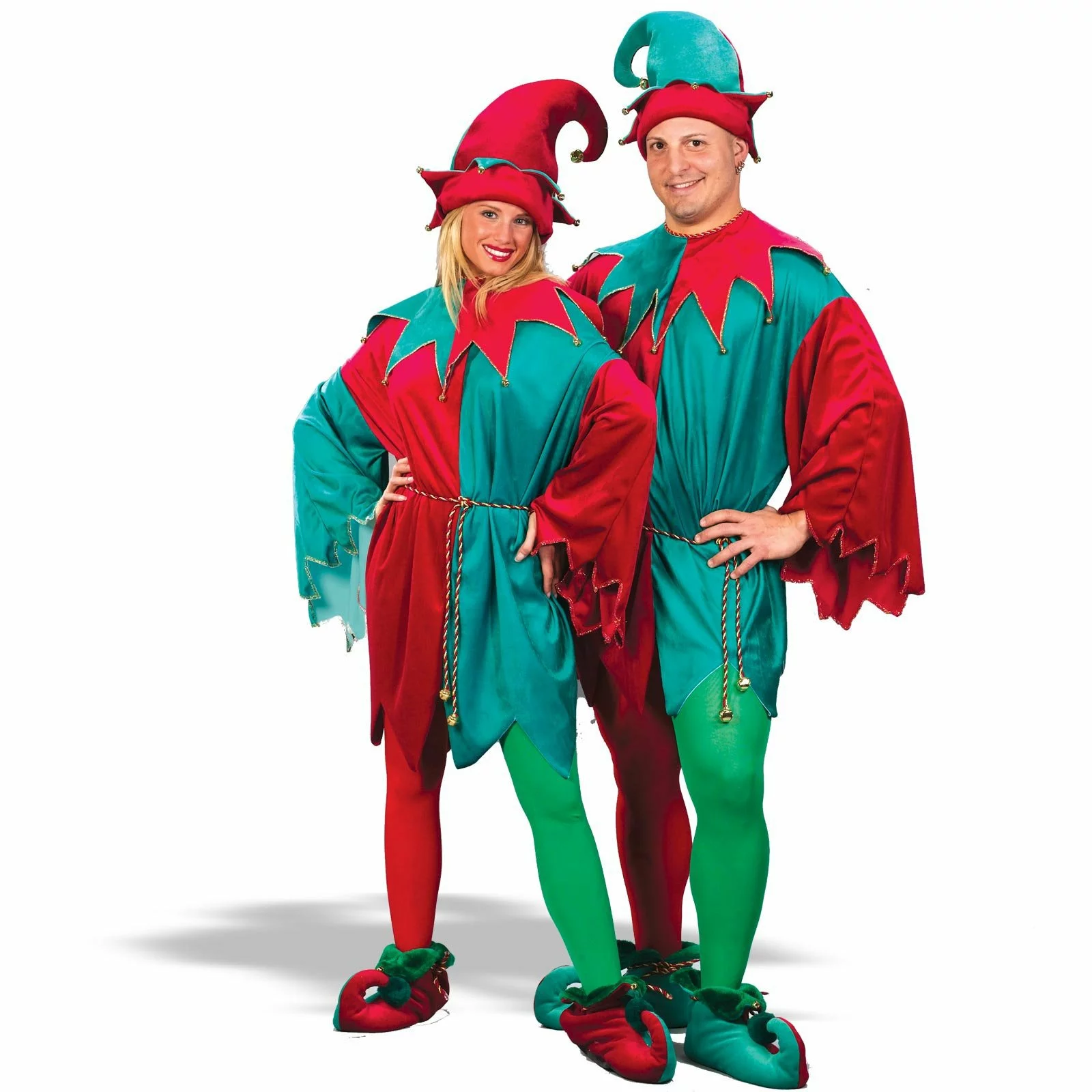 Deluxe Elf Hat/Tunic/Shoe Set Adult Costume 1 Deluxe Elf Hat/Tunic/Shoe Set Adult Costume