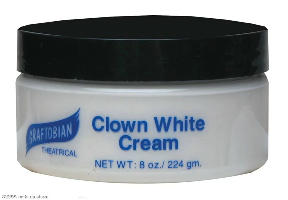 Clown White Creme Foundation (8 Oz.) 1 Clown White Creme Foundation (8 Oz.)