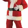 Economy Flannel Santa Suit Adult Costume