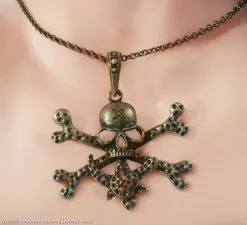 Skull And Crossbones Adult Necklace