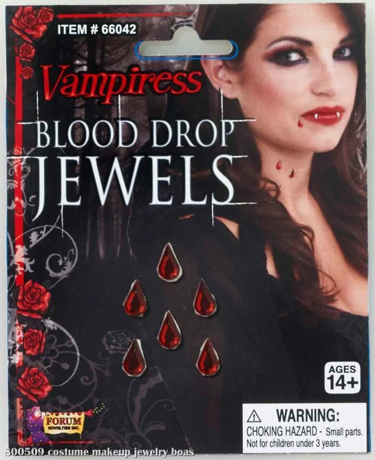 Vampiress Blood Drop Jewel Adult 1 Vampiress Blood Drop Jewel Adult