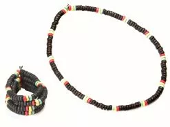 Reggae Necklace And Bracelet Set