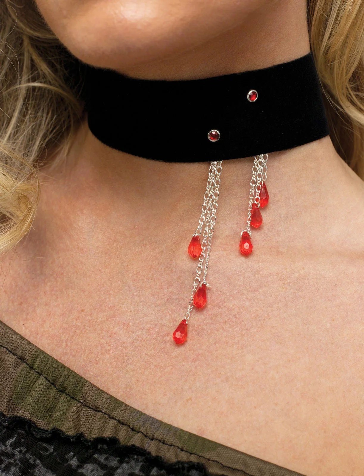 Vampiress Blood Drop Choker (Adult) 1 Vampiress Blood Drop Choker (Adult)
