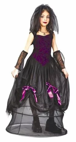 Goth Princess Spider Child Costume
