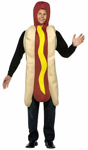 Adult Hot Dog Costume 1 Adult Hot Dog Costume