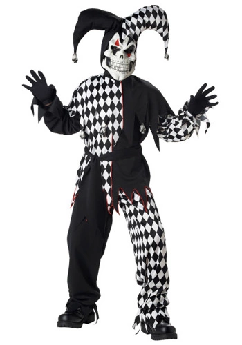 Kids Dark Jester Costume 1 Kids Dark Jester Costume