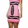 Sexy Pink Crayon Dress